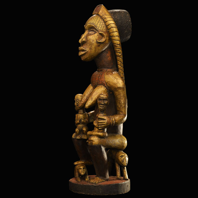 African Bakongo Statue 25 Left Angle