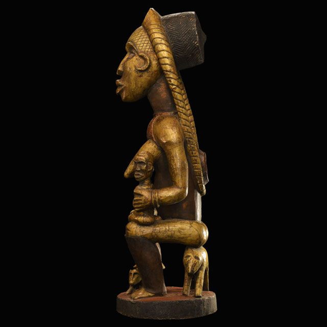 African Bakongo Statue 25 left side