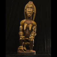 Bakongo motherhood statue 25