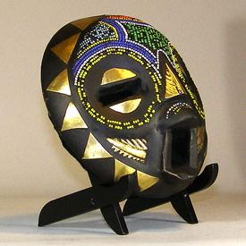 African Baluba mask Left Angle