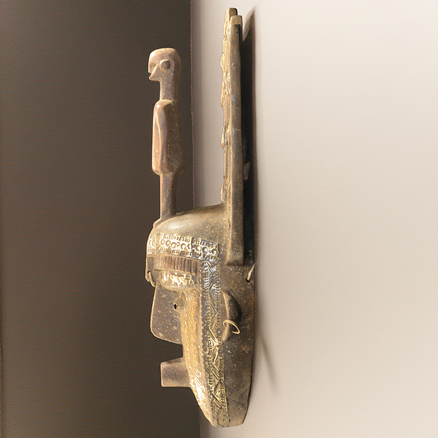 African Bambara mask 43 left side