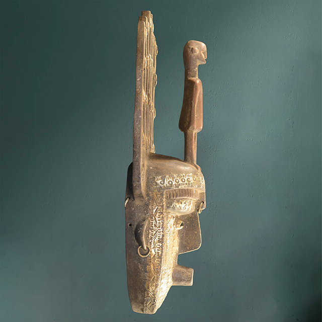 African Bambara mask 43 Right Side