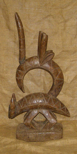African Bambara Mask 6 Left Side