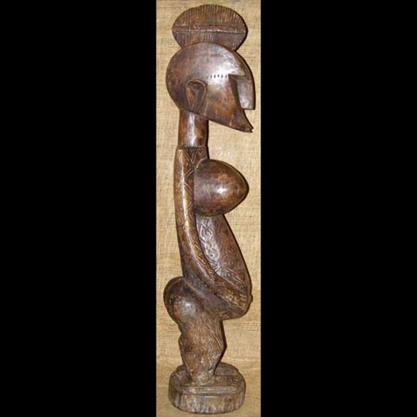 African Bambara Fertility Statue Right Side