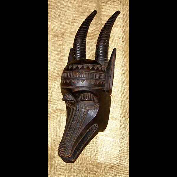 African Bambara Mask 14 Left Angle
