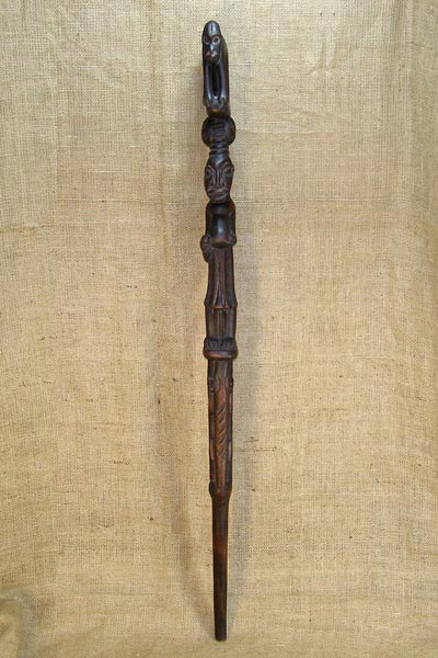 African Walking Stick from the Bamileke Tribe of Cameroon