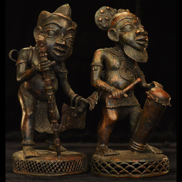 Bamum Bronze Couple 