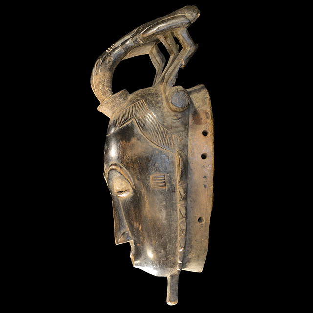 African Baule mask 140 left side