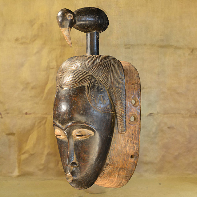African Baule mask 142 Left Angle