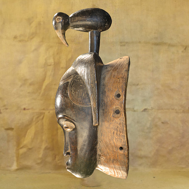 African Baule mask 142 left side