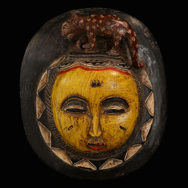 African baule moon mask 113