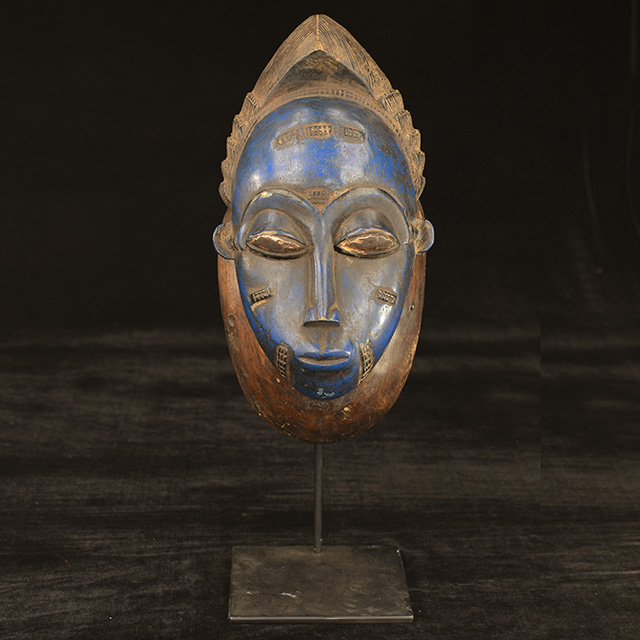 African Baule Mask 125 on display stand