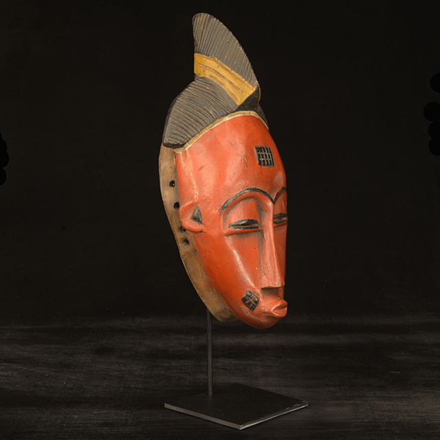African Baule Mask 126 on display stand