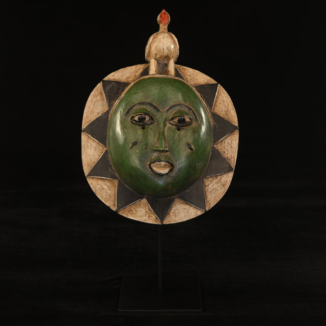 African baule moon mask 115