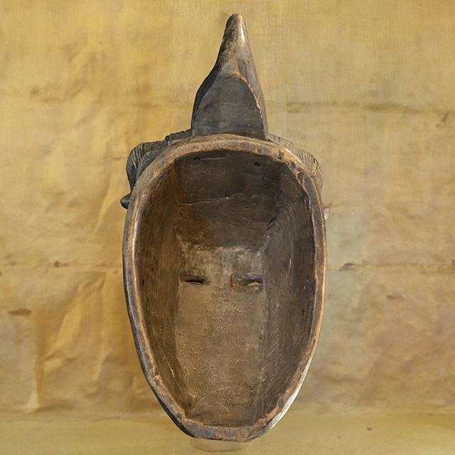 African Baule mask 143 back
