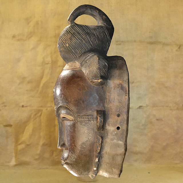 African Baule mask 143 left side