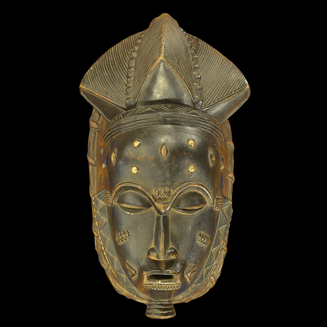 African baule moon mask 115