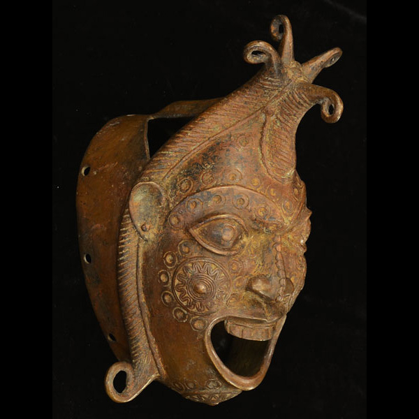 Benin Bronze Mask 26 