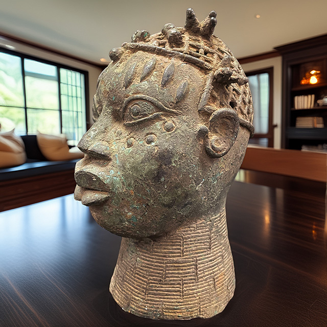 African Benin Royal Ile-Ife Bronze 70