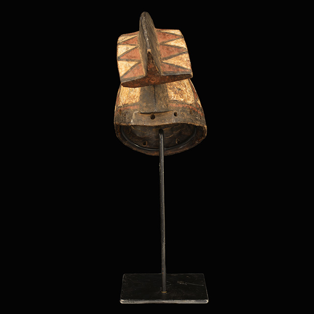 African Bobo mask on display stand