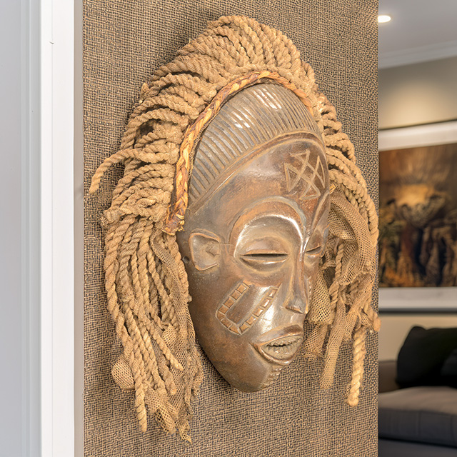 African Chokwe mask Left Angle