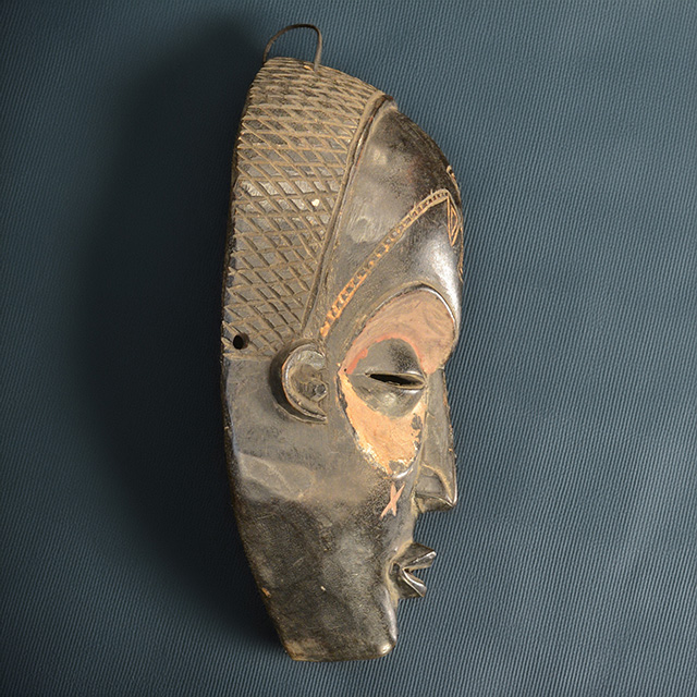 African Chokwe mask Left Side- Click for a more detailed view of this African mask. African Chokwe mask left side