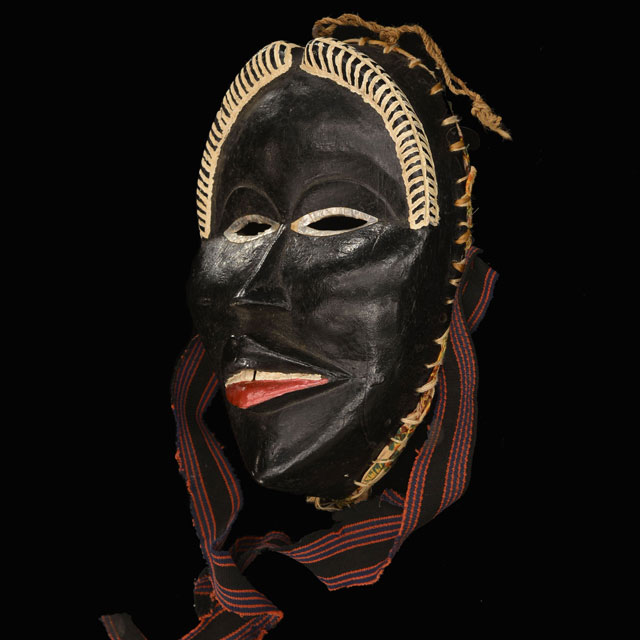 African Dan festival mask 76 Left Angle