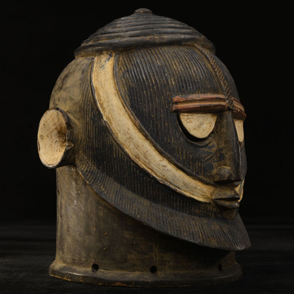 African Dogon Helmet Mask 78 Right Angle