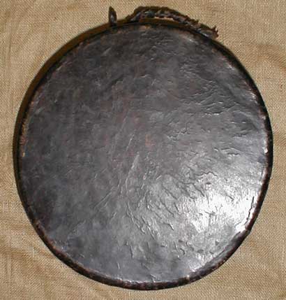 Antique Ritual Drum Left Angle