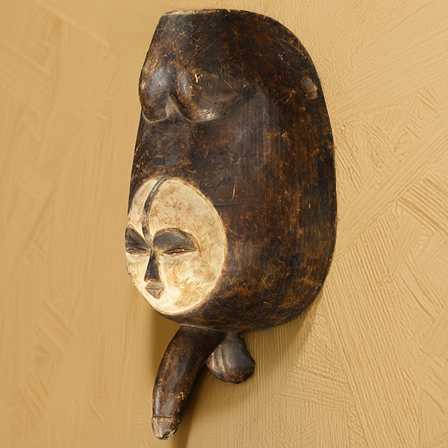 African Fang fertility body mask 46 Left Angle - Click for more pictures of this African Mask. African Fang fertility body mask 46 Left Angle