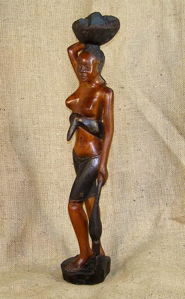 Fulani Wooden Statuette 1 Left Angle