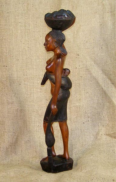 Fulani Wooden Statuette 1 Left