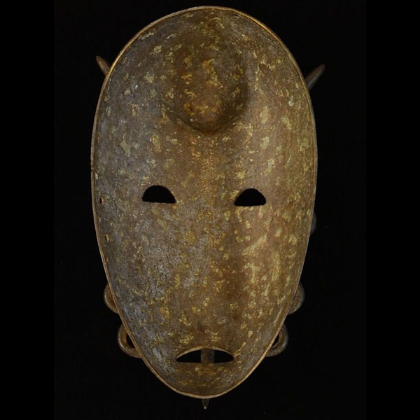 Kulango Bronze Hornbill Mask 6 back