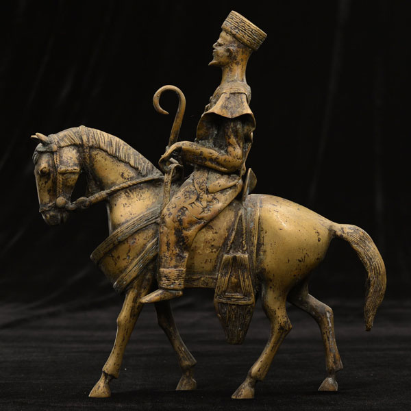 Mossi Bronze Mounted Nobleman 5 back