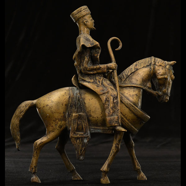 Mossi Bronze Mounted Nobleman 5 Right Angle