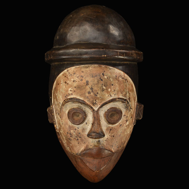 African Ogoni Mask with hat