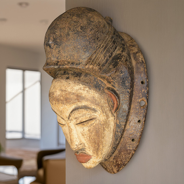 Punu mask 46 - Click to see more. African Punu mask 46 Left Angle