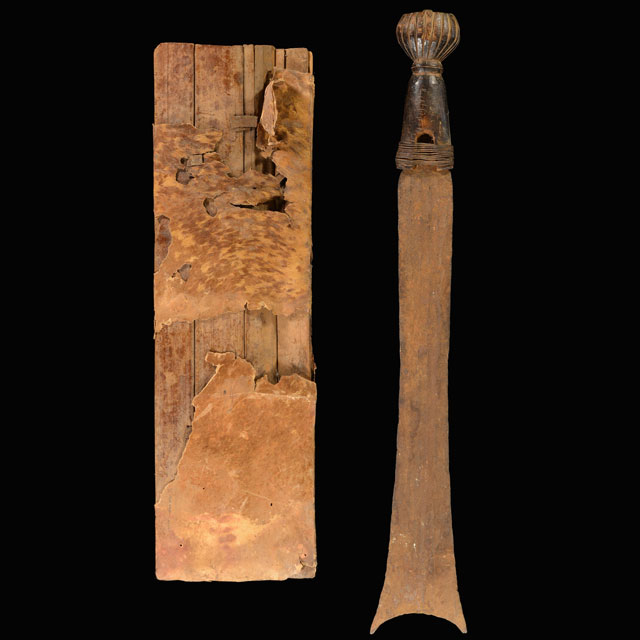 African Tikar sword with scabbard from Cameroon