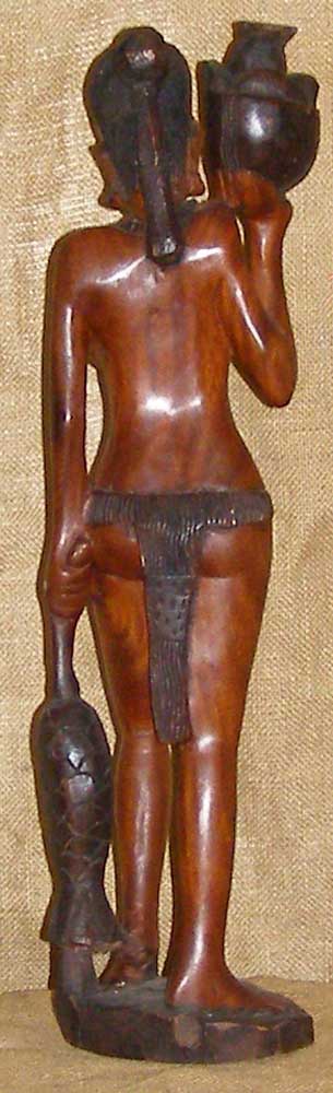 Fulani Statuette back