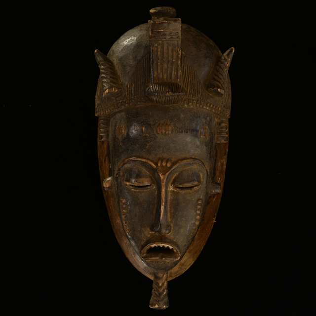 African Yaure Mask from Ivory Coast