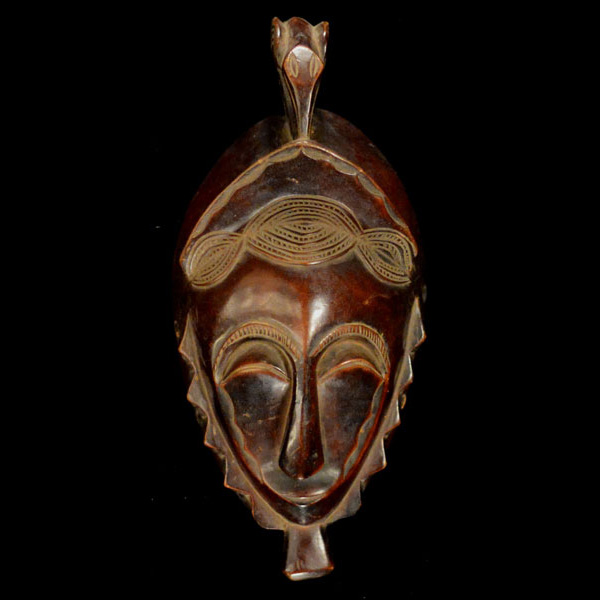 African Yaure Mask from Ivory Coast