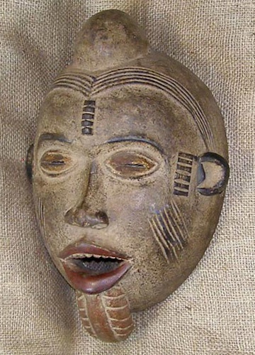 African Yoruba Mask and African Sculptures